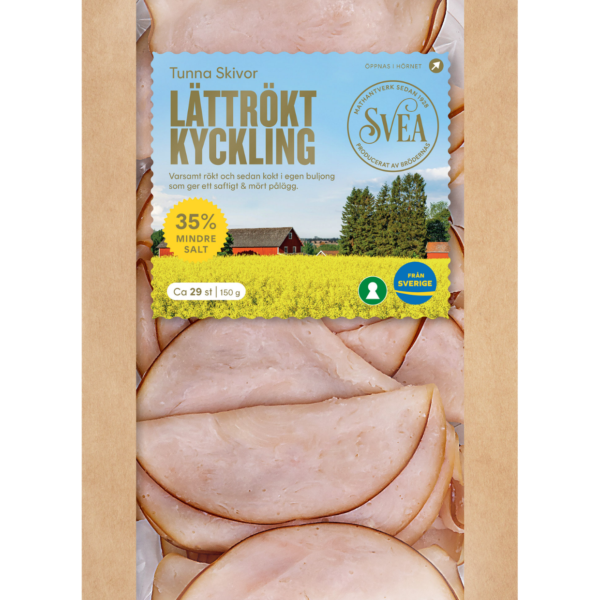 SVEA lättrökt kyckling 150g